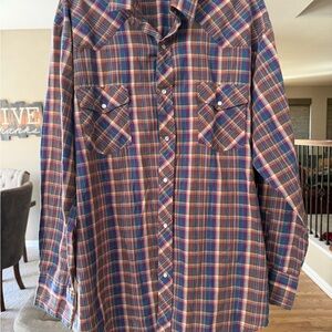 Roper Multicolor Plaid Casual Button-Down Shirt